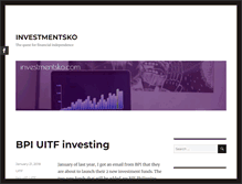 Tablet Screenshot of investmentsko.com